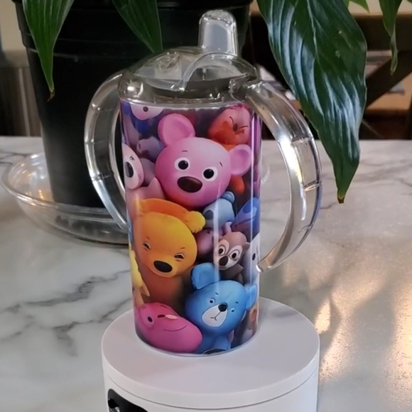 Squishy Animal's 12oz Sippy Cup with 2 lids - Picture 11 of 13